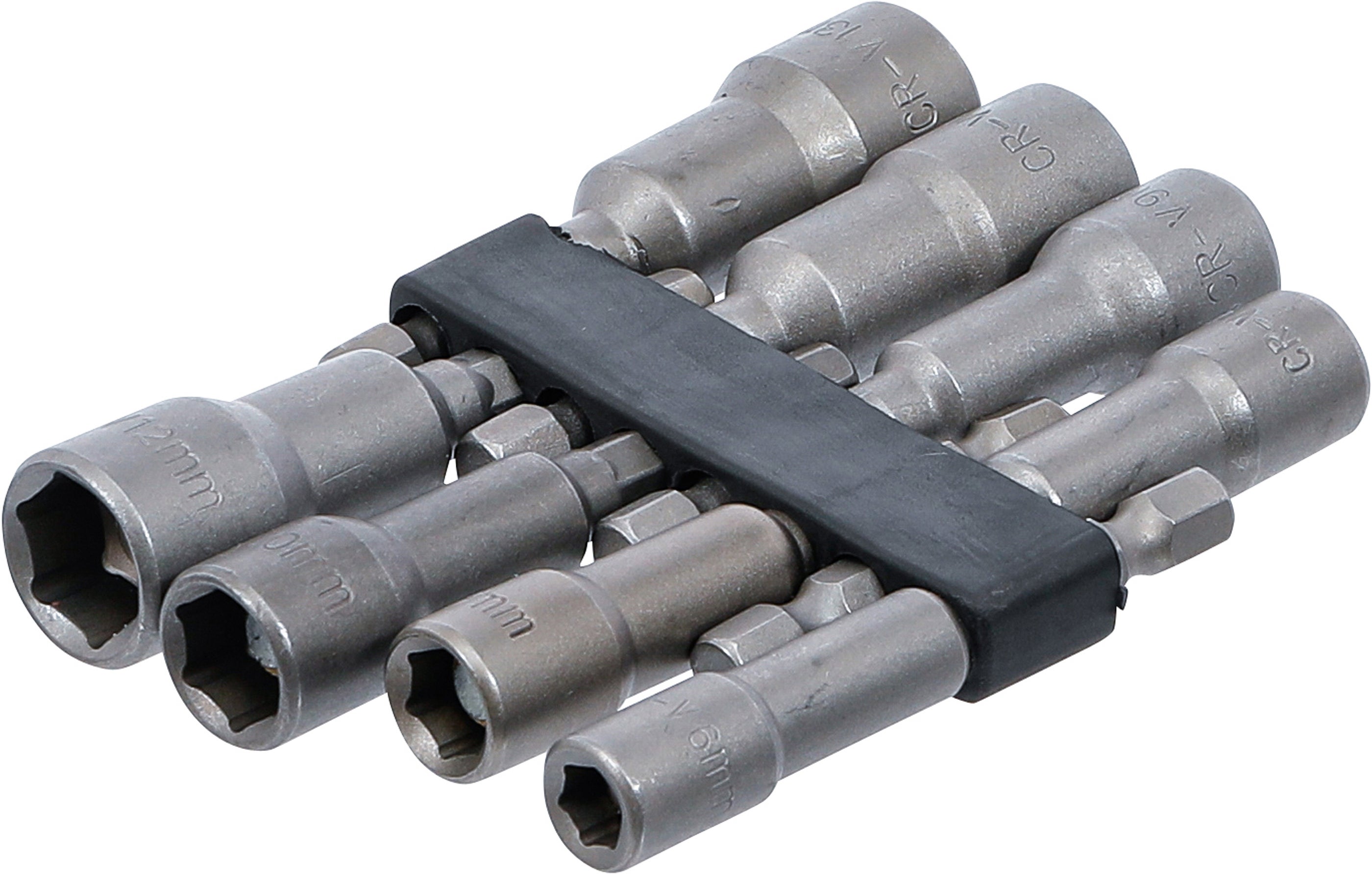 Zestaw nasadek sześciokątnych BGS, napęd zewnętrzny sześciokątny 6,3 mm (1/4") SW 6 - 13 mm, 8 szt. - 2758