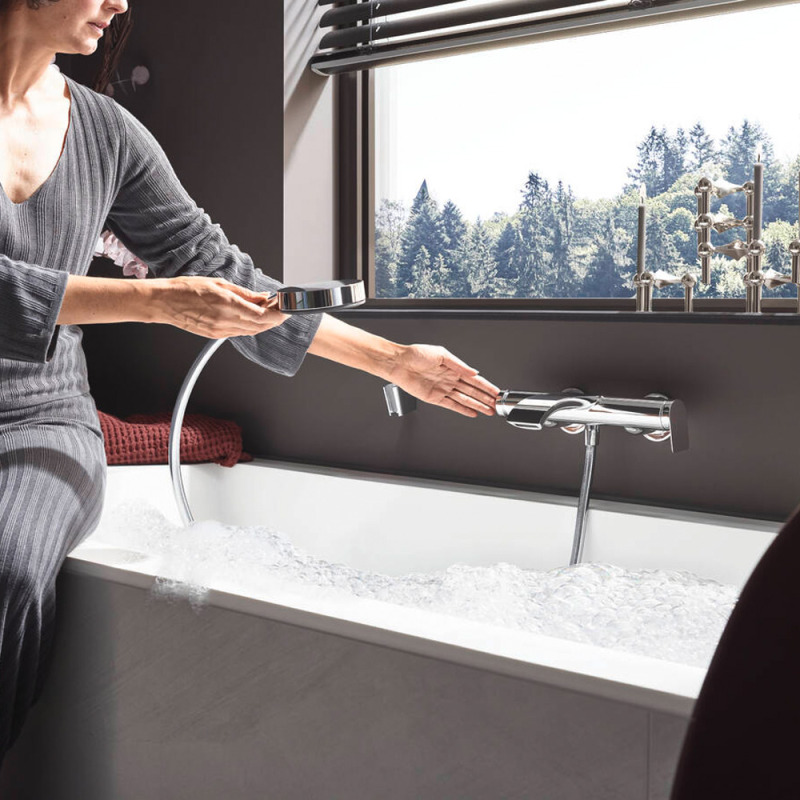 Vivenis Mitigeur bain/douche, bec cascade, chrome (75420000) - 3