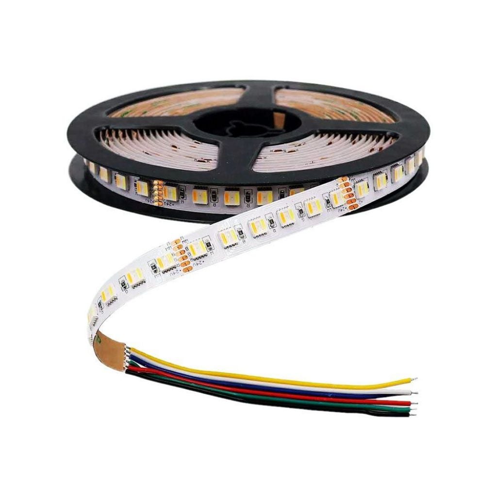 Taśma LED SMD5050 24W/m 5m 60 LED/m 24V 3w1+RGB IP65 12mm