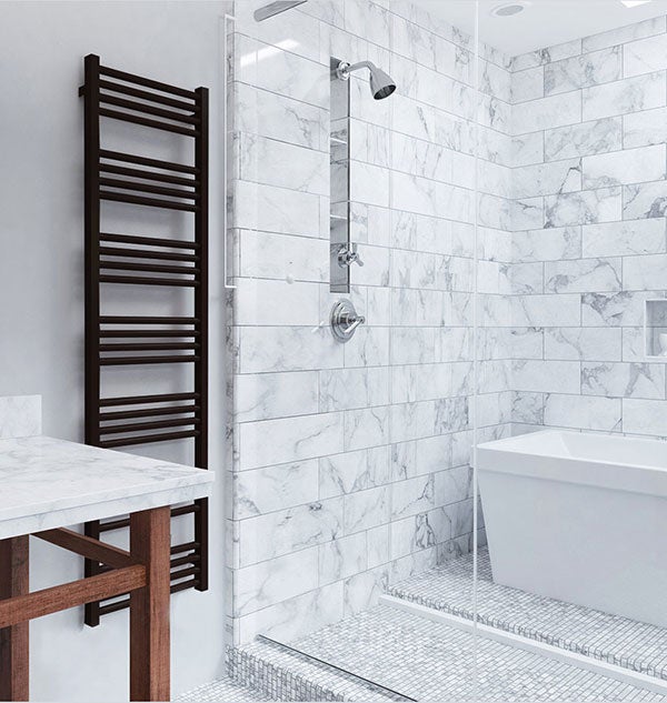 Sèche-serviette électrique noir - (HxL) 1860x600mm - 1000 Watt - 1000 Watt - FIO1860-600E8N - 5