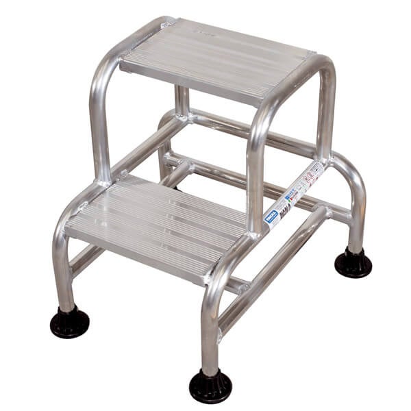 Marchepied aluminium - 2 marches - Hauteur atteignable de 2.50m - RG2