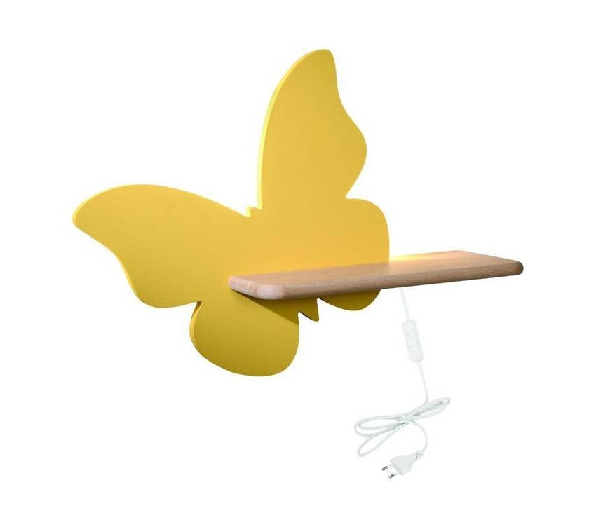 Kinkiet ścienny Butterfly jasne drewno LED 4W 4000K 250lm wym: 29,5 x 40 x 12 cm metal IP20 Candellux
