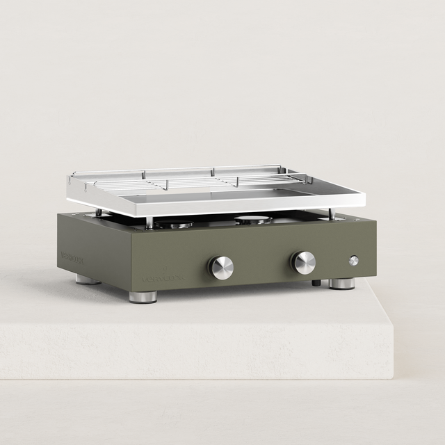 Plancha gaz Simplicity 2 feux inox Plaque inox massif 6 mm d'épaisseur
