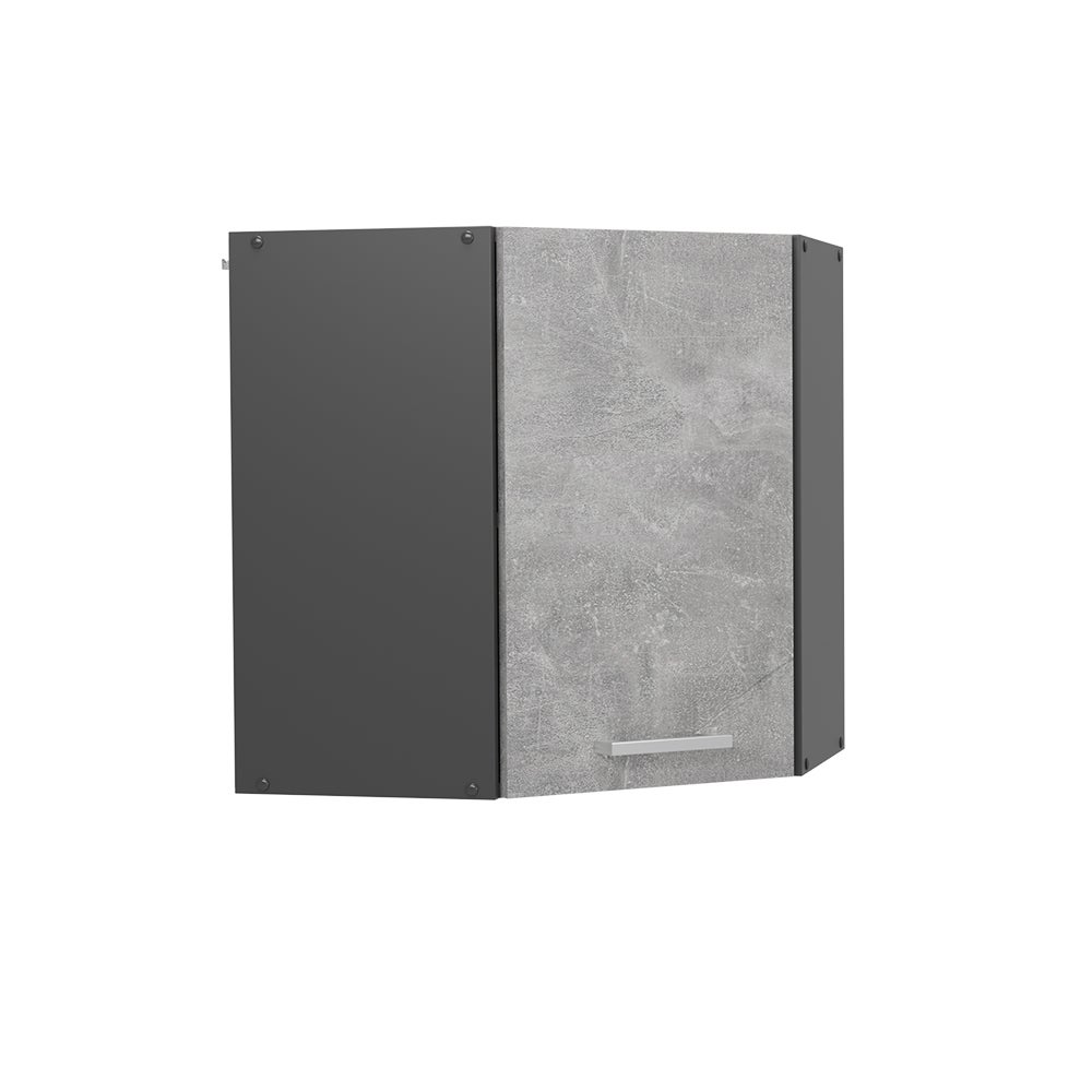 Vicco Szafka wisząca narożna R-Line, Beton, 57 cm