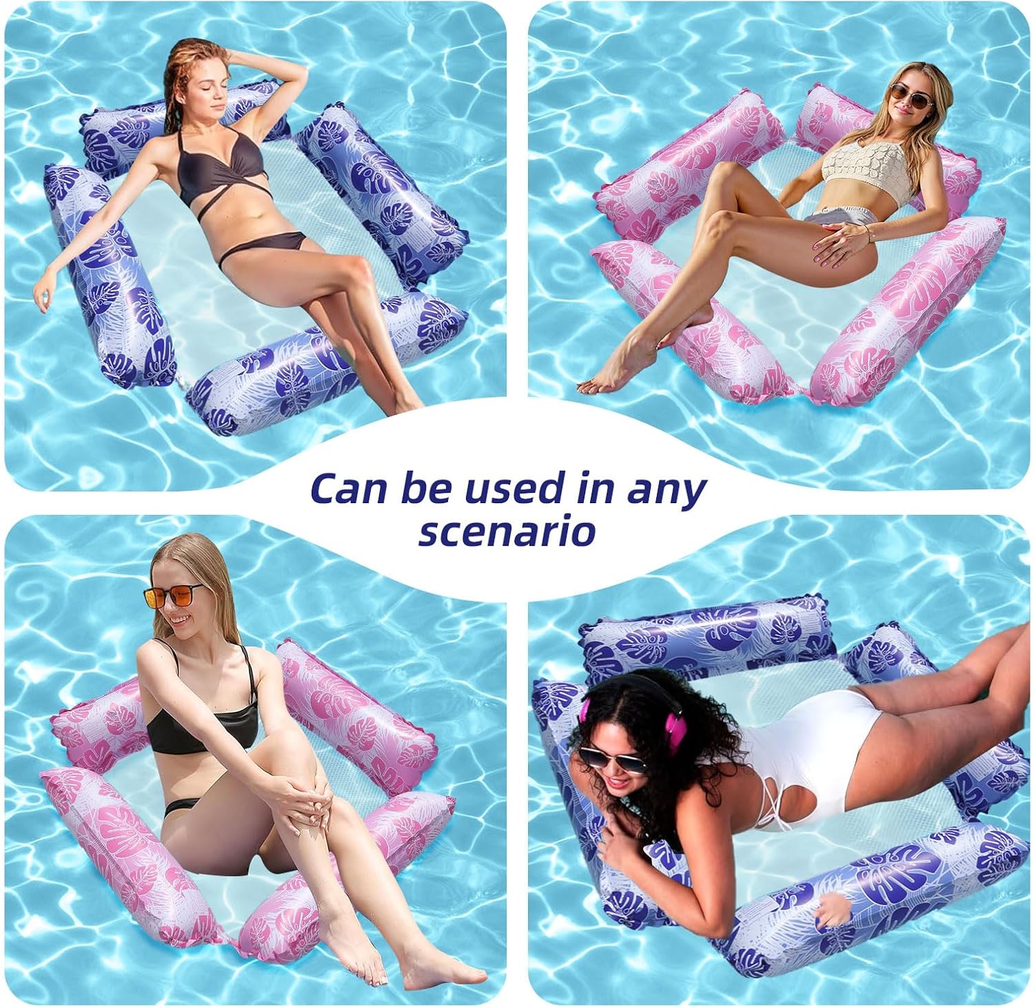 Trade Shop Traesio - Matelas à eau gonflable, hamac flottant pour piscine, 178X94CM, couleurs assorties 58836