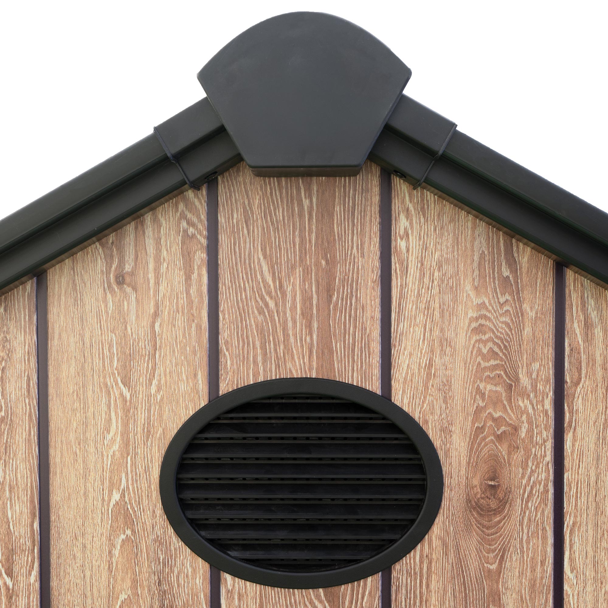 Abri de jardin en résine 5,02 m² Oak O50 – Plancher inclus – Fenêtre latérale – Effet bois premium – Double porte large - 7