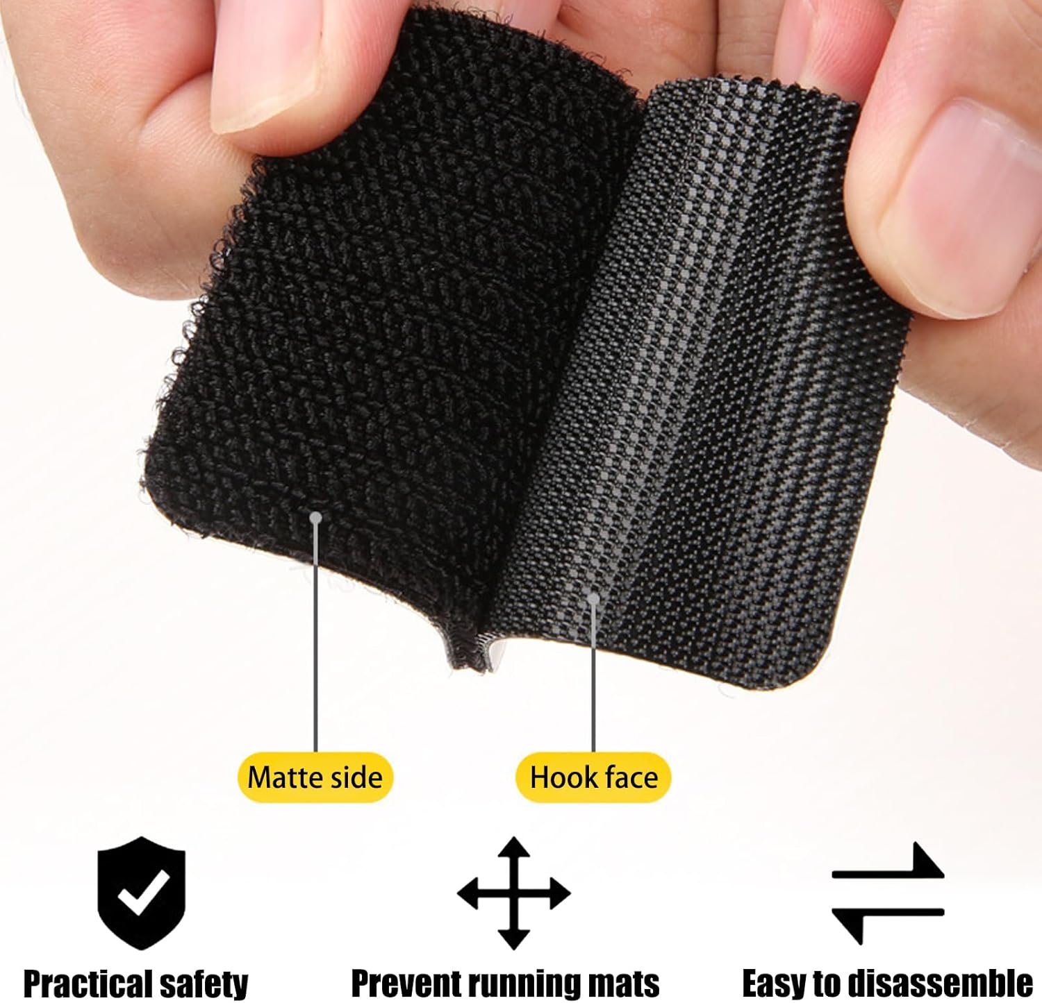 30 peças de pinças antiderrapantes reutilizáveis para evitar que carpetes deslizem no chão, porta-malas do carro (5 x 5 cm) - 5