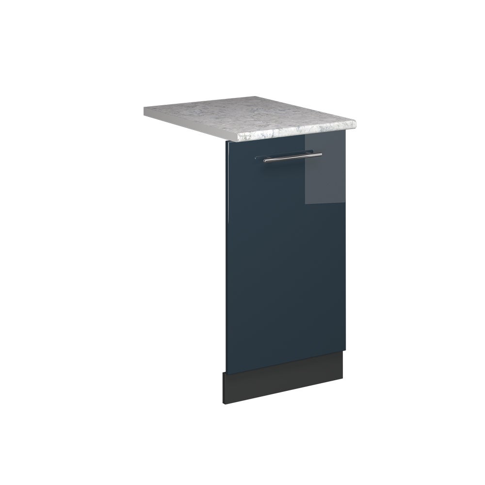 Vicco Panel przedni zmywarki Fame-Line, Ciemnoniebieski wysoki połysk, 45 cm , BP Marmur