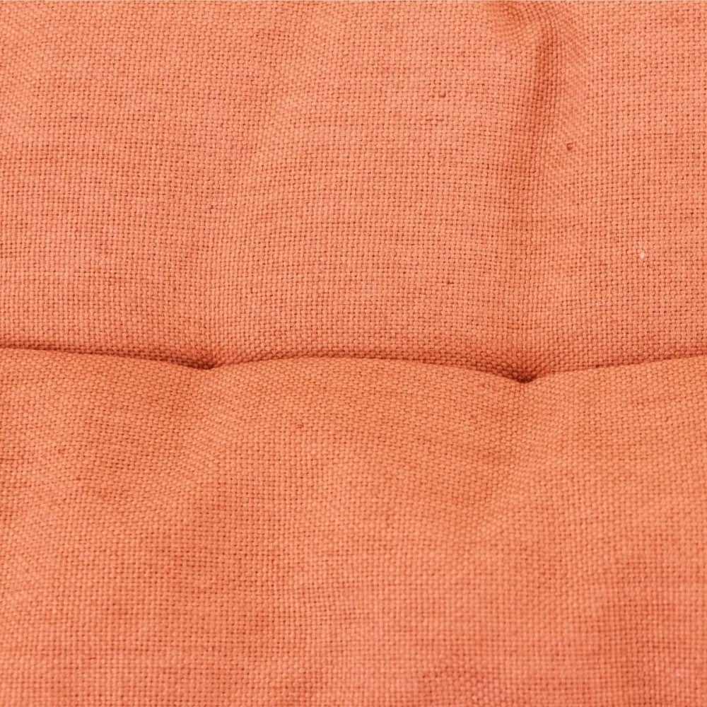 Matelas effet lin déperlant & anti-uv uni terracotta 60x120cm - Ornami - 3