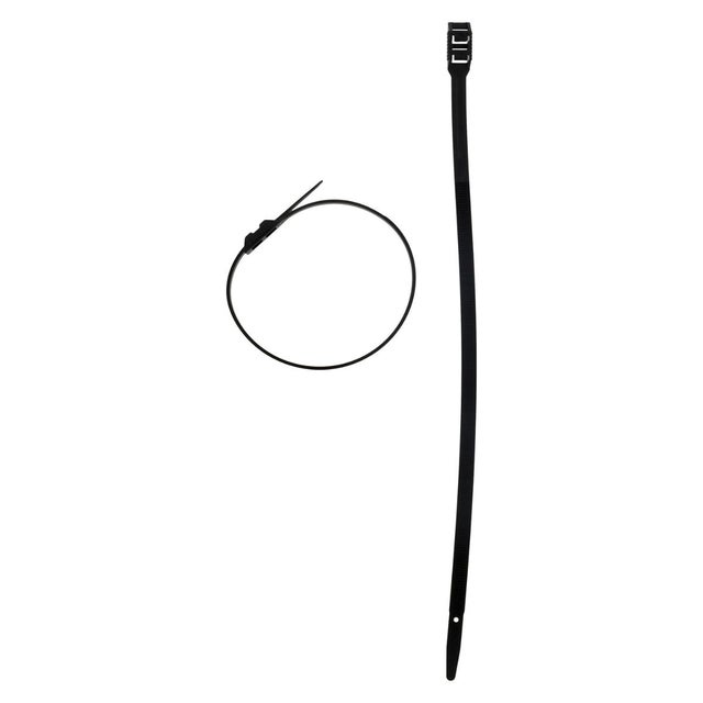 Lot de 10 colliers de câblage 9x 350mm - Noir - Zenitech