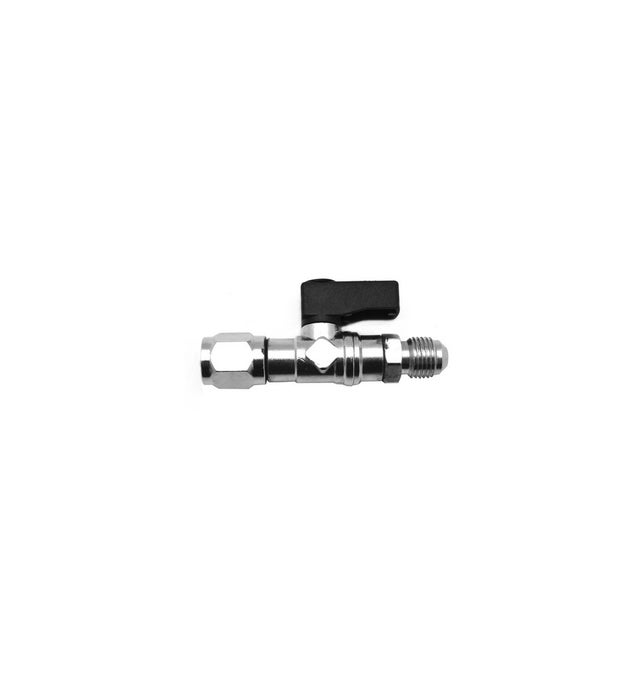 Rubinetto a sfera diritto per bomboletta gas R32 1/2 F x 1/4 M