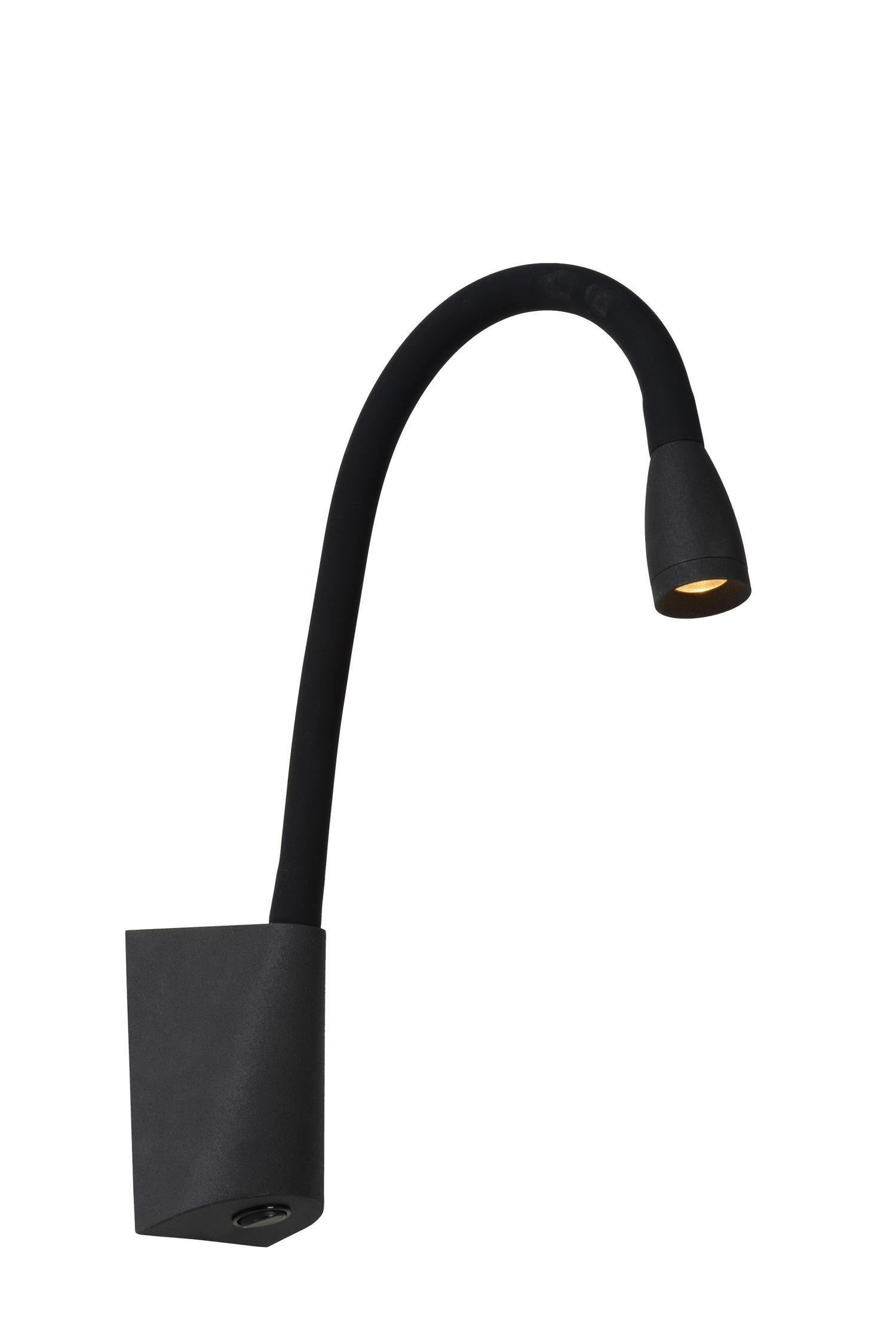 Kinkiet LED GALEN czarny 3W Ciepła biel 260lm aluminium wym:48x25x35cm IP20 Lucide