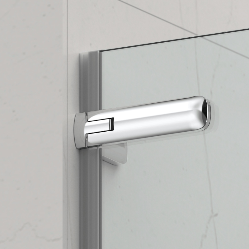 Swiss Aqua Technologies TGD NEW 80x200cm porta doccia battente anticalcare con profilo cromato lucido (SATTGDO80NIKA) - 5