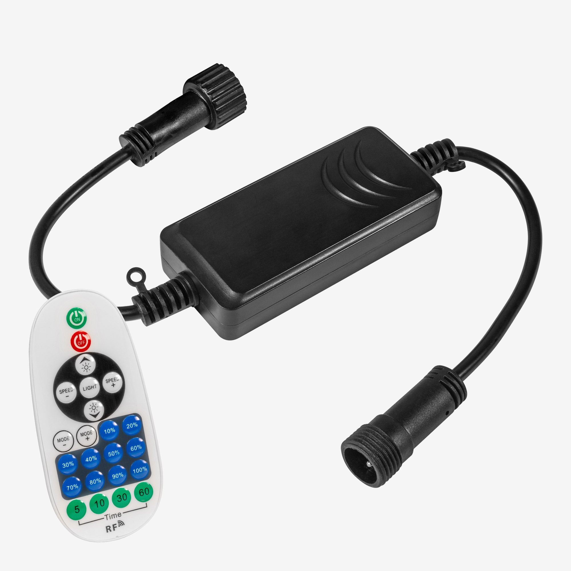 Lot De 2 Variateurs De Lumière Muraux + Télécommande Infrarouge – Neuf