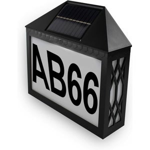 numéro de Maison Solaire en Acier Inoxydable LED avec 2 LED numéro de Maison Solaire en Acier Inoxydable LED avec 2 LED