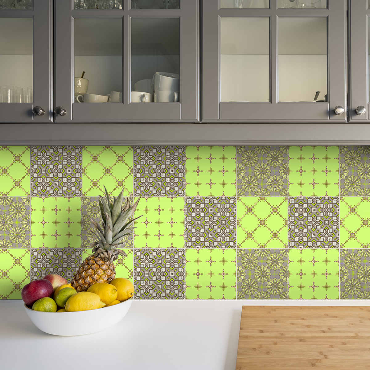 24 vinilos azulejos azulejos timeo - adhesivo de pared - revestimiento sticker mural decorativo - 24stickers20x20cm