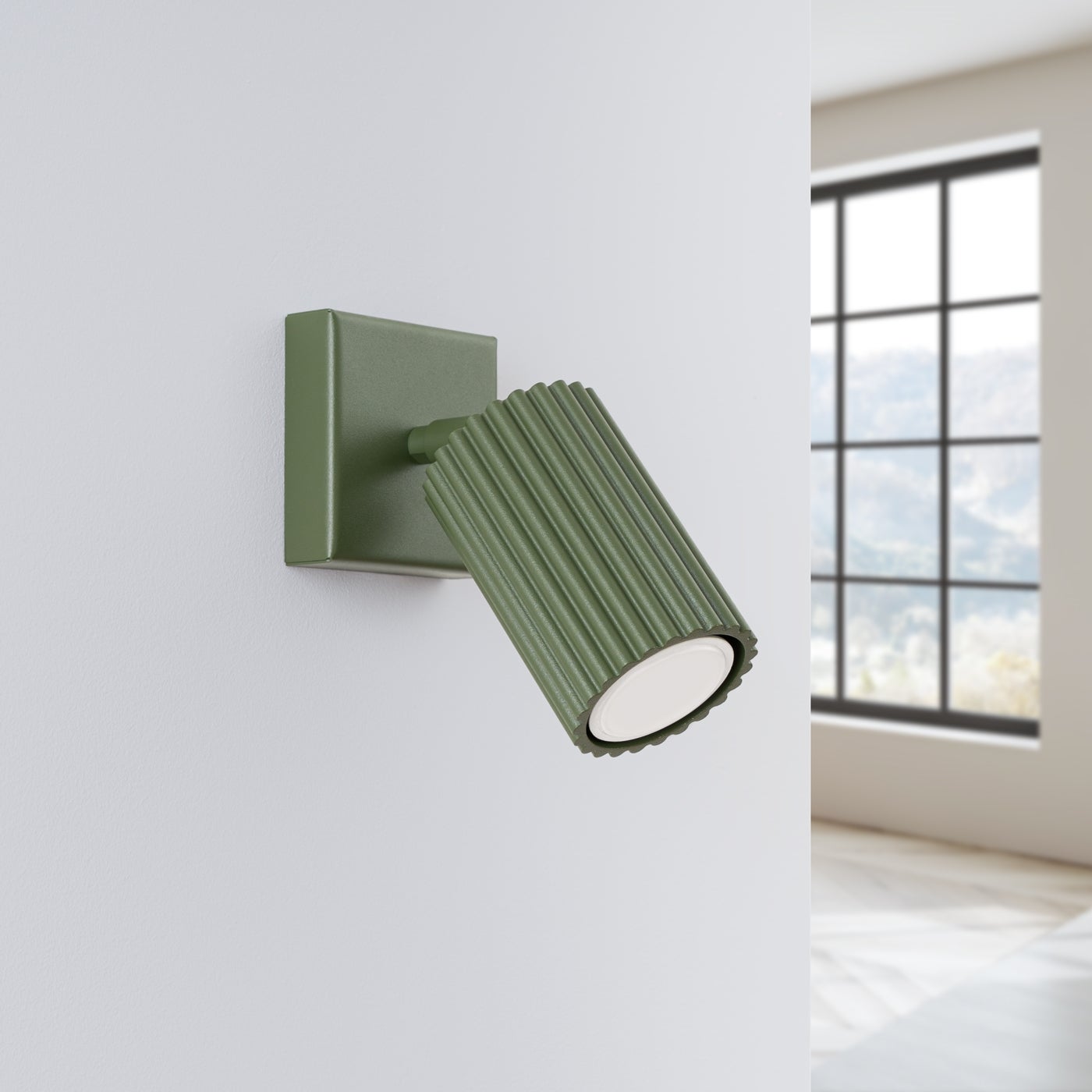 Kinkiet GLOOW zielony oliwkowy LED 4000K - 8x16x16cm Sollux