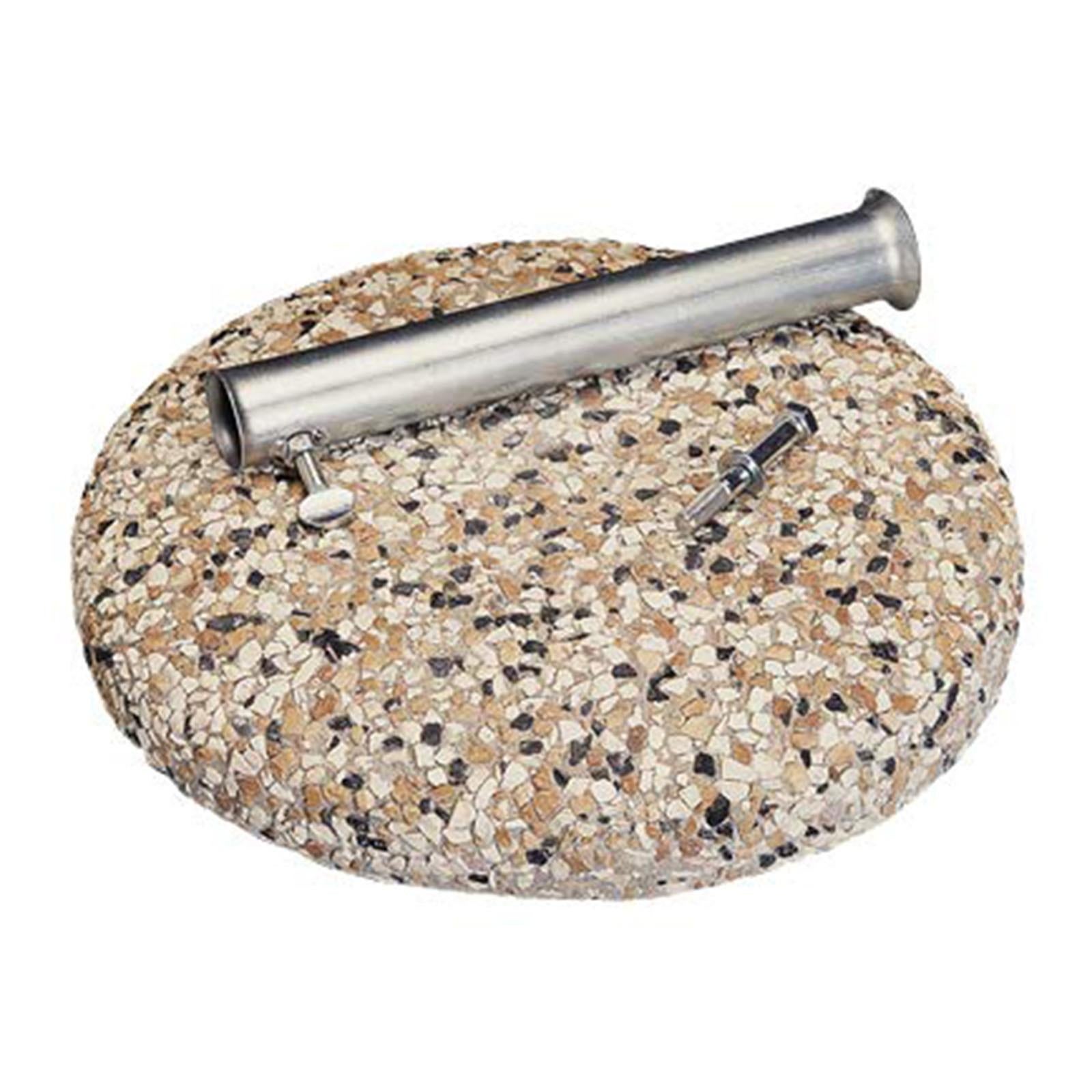 Base Tonda in Cemento e Ghiaia per Ombrelloni 25 kg - 2