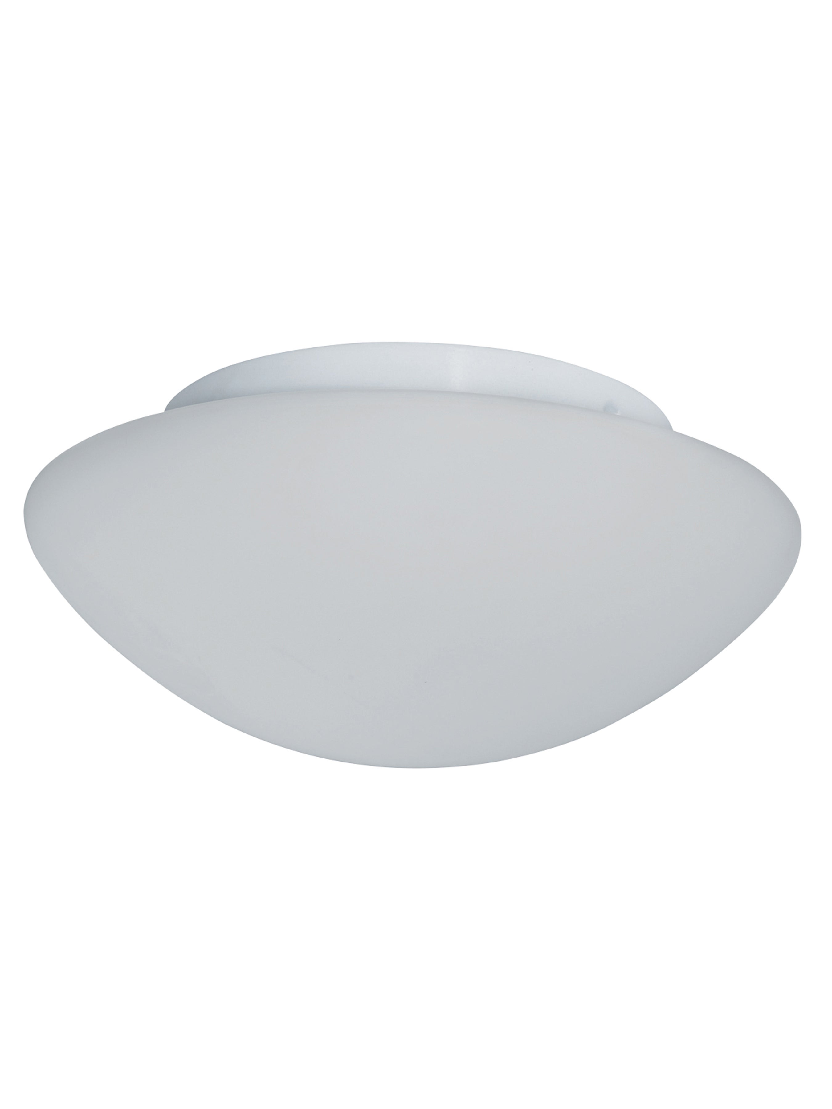 Plafonnier TOKYO 2L salle de bain IP44 CLII Metal Blanc verre opale E27 max 2x60w Diam 28cm - 2