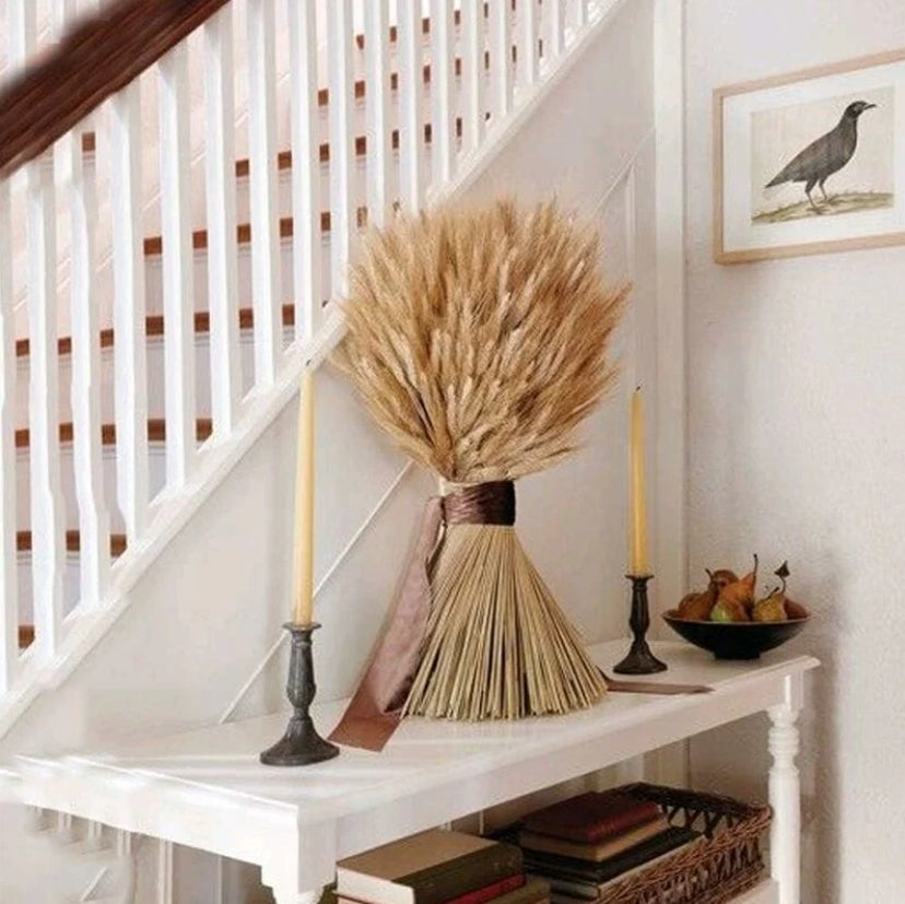 100pcs Blé Séché Bouquets ,Fleurs Sechees Naturelles Decoration pour Balcon Maison Table Composition Florale 40cm - 5