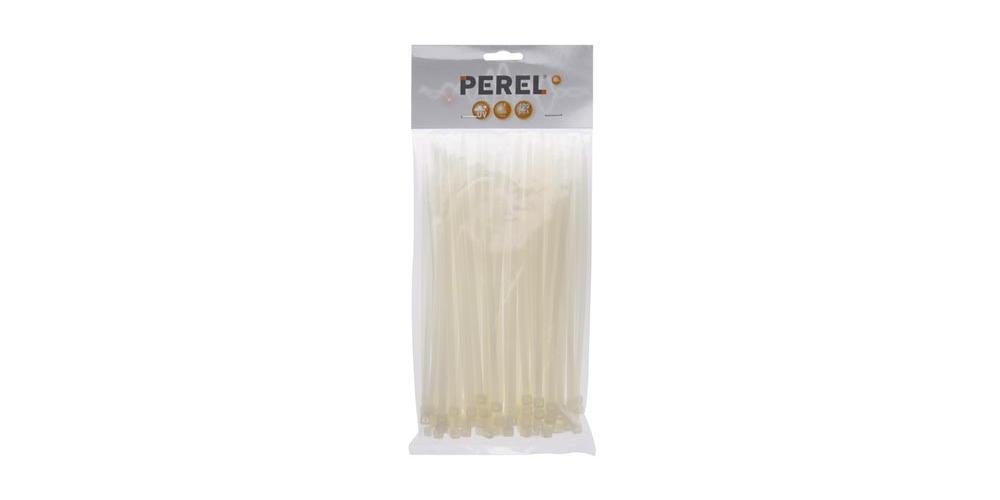 JEU DE SERRE-CÂBLES EN NYLON - 4.6 x 200 mm - BLANC (100 pcs) - 4