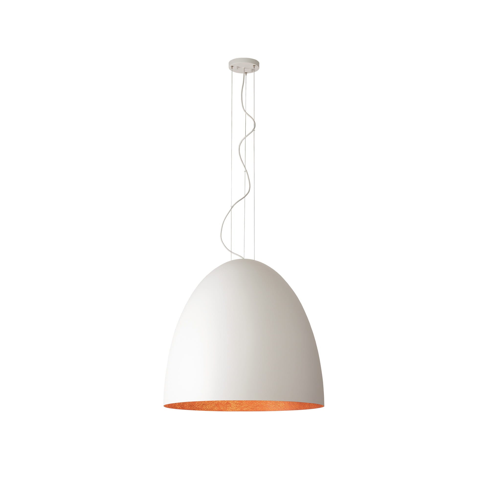 Lampa wisząca Egg biało-złota 7xE27x40W wym: 350 x 75 x 75 cm metal Nowodvorski Lighting