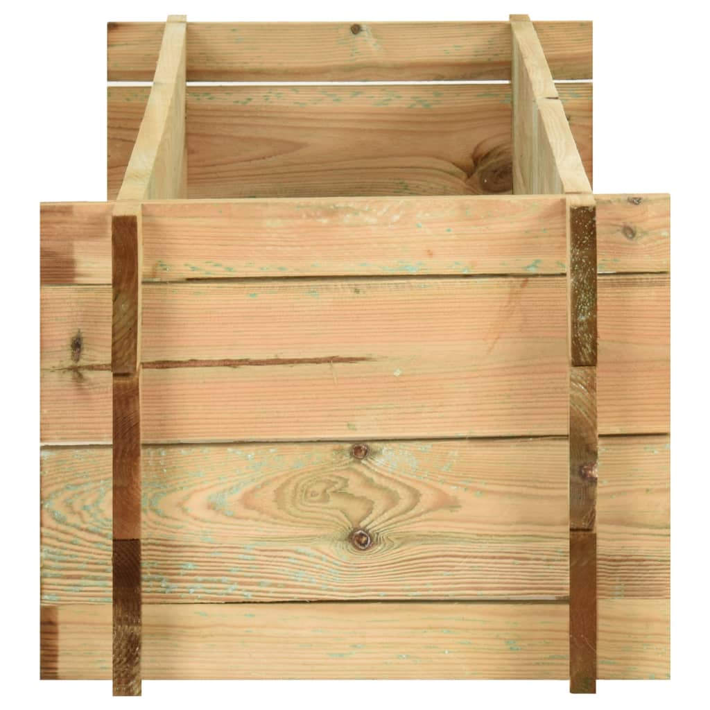 Maison Exclusive - Jardinière surélevée de légumes Bois de pin imprégné 120 cm - 7