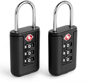 Lot De 7 Cadenas à Bagages EL52-2 – Noir, Sécurité Voyage Et Valise