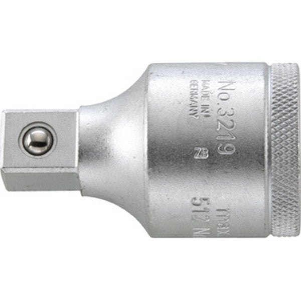 Gedore Reduktor 3219 Czop napędowy kwadratowy 3/4″ Czop wyjściowy kwadratowy 1/2″ Długość 55 mm - 6278010