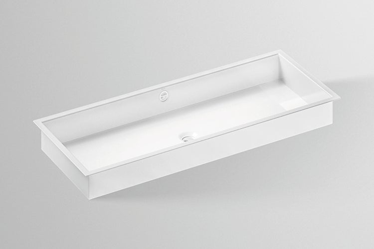 Lavabo à poser ALAPE AB.ME1000 blanc 100 - 37.5 o 11 ! sans trous - a/corbeille - Réf. 3214000000 main image 1
