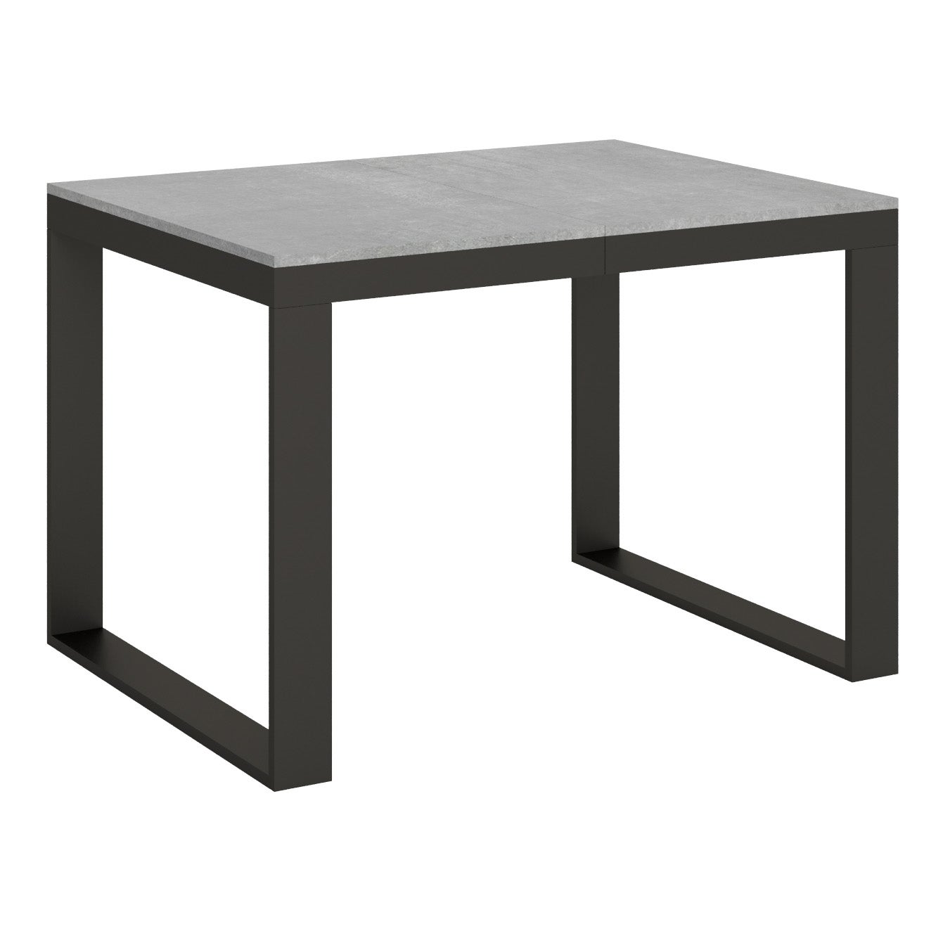 Stół rozkładany 90x120/224 cm Tecno Evolution Cement rama antracyt