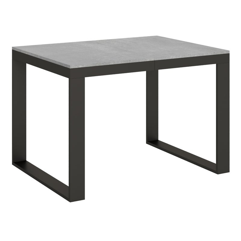 Stół rozkładany 90x120/224 cm Tecno Evolution Cement rama antracyt