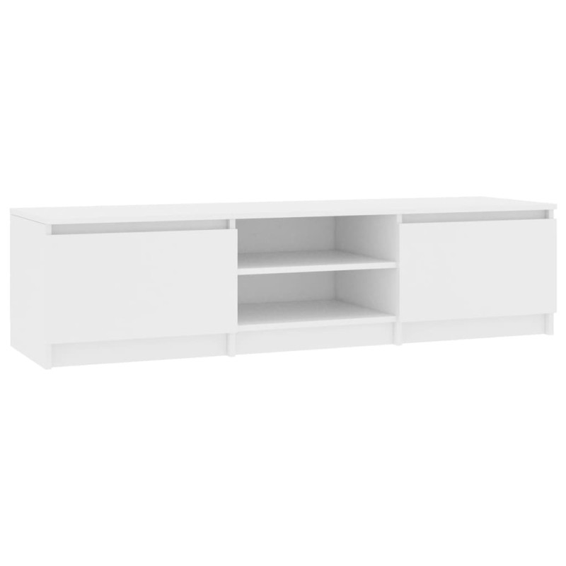 Mobile Porta TV Bianco 140x40x35,5 cm in Legno Multistrato Unico / Blanco - 2