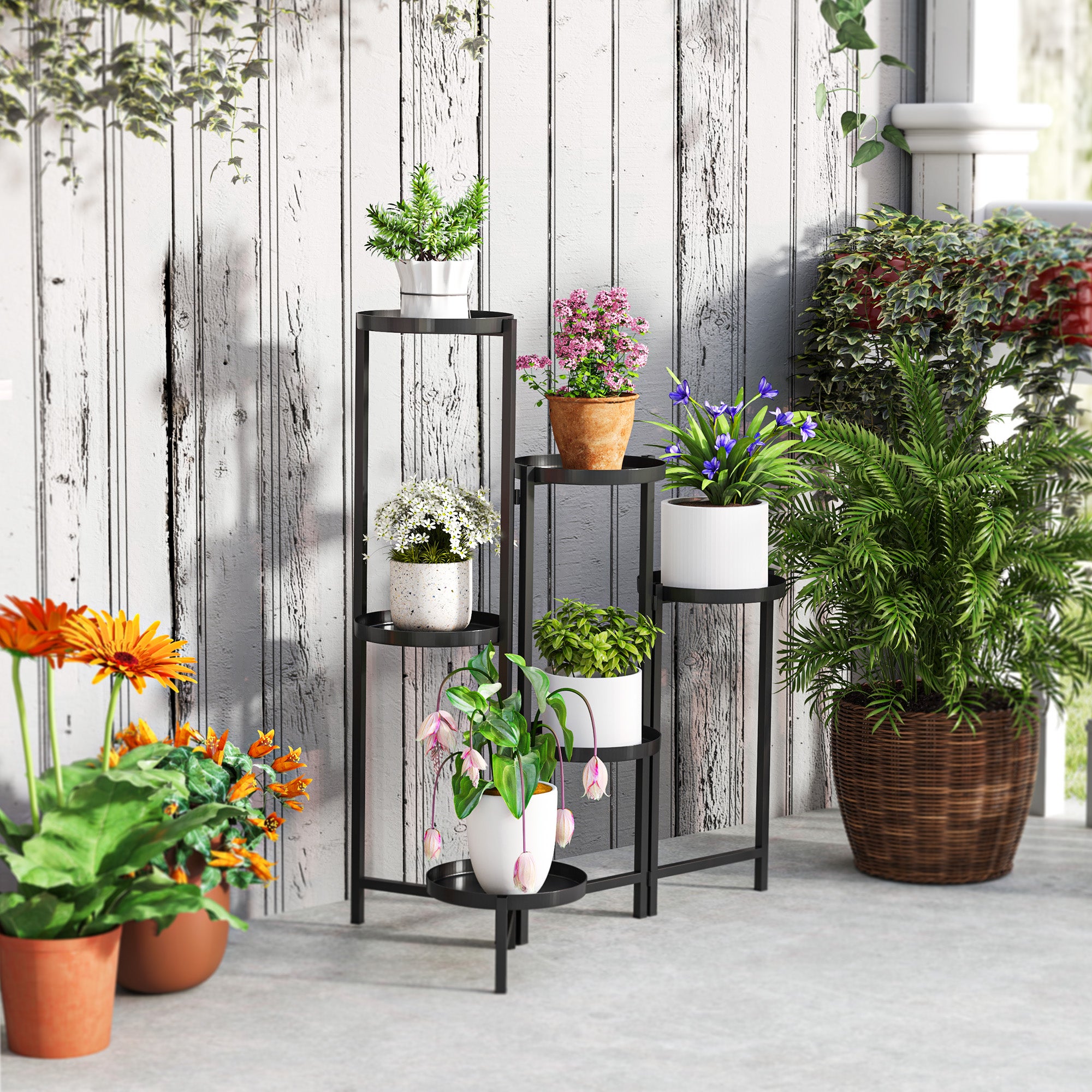 Support pour plantes Métal Outsunny - 8