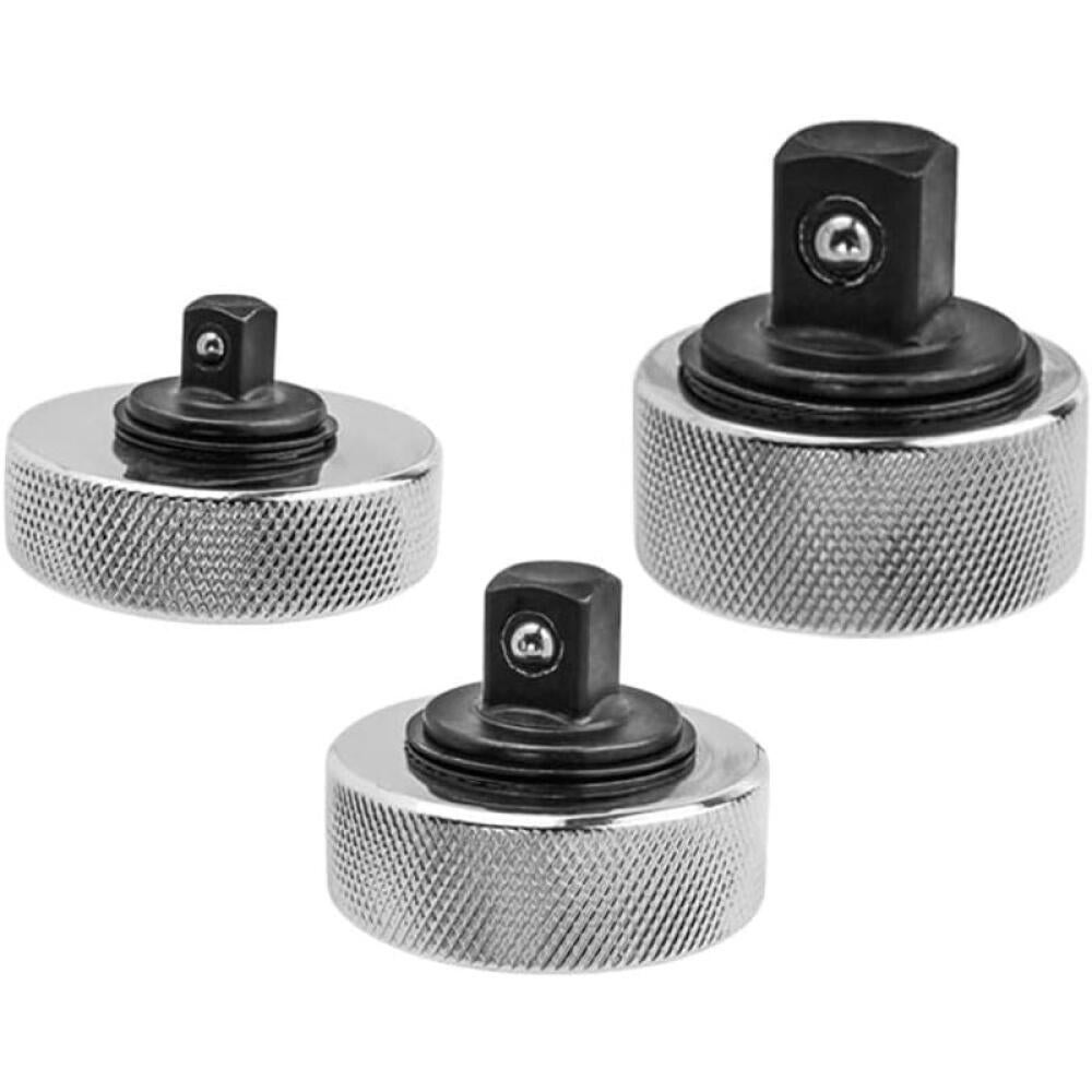 CCLIFE Jeu De 3 Mini Clés à Cliquet Réversibles 1/4 3/8 1/2 - 72 Dents, Acier CR-V, Dégagement Rapide Pour Espaces Restreints