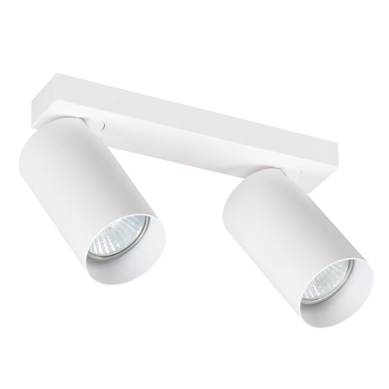 Reflektor sufitowy spot natynkowy Alasa listwa biały 2xGU10x10W wym: 10 x 20 x 5,5 cm metal Alfa