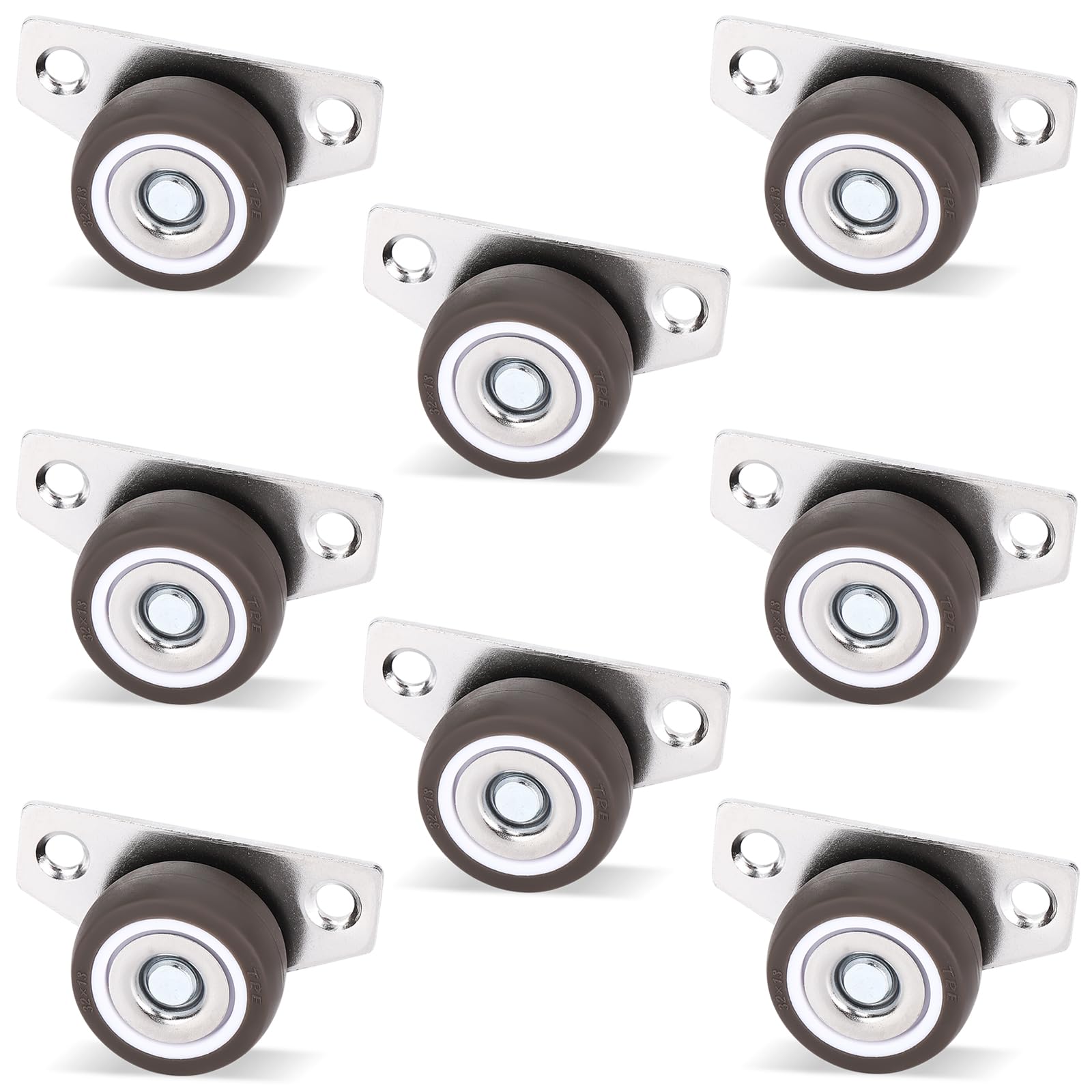 Mini Rotelle Rotelle Adesive Per Mobili HTN - 8 Pezzi Di Ruote Girevoli A 360 Gradi ...