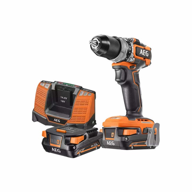 Perceuse visseuse à percussion AEG 18V Brushless - Subcompact - 2 batteries 2.0Ah 1 chargeur BSB18SBL-202C