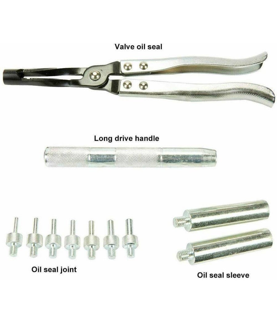 Trade Shop - Kit 11pz Sostituzione Rimozione Installazione Valvole Stelo Adattatori Art.00112 - - 7