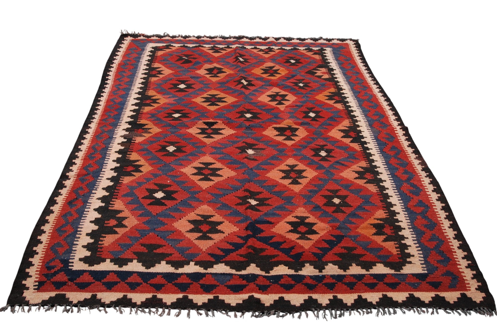 Oryginalny ręcznie robiony kilim - 242x152 cm (GalleriaFarah1970)