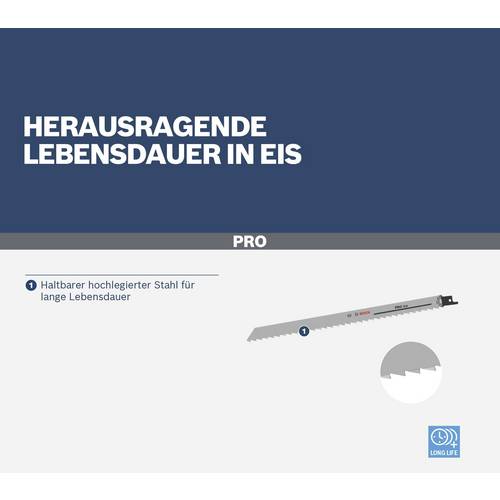 Lames Bosch S 1211K CF.5PZ – Coupe de matériaux congelés – Lot de 5 - 3