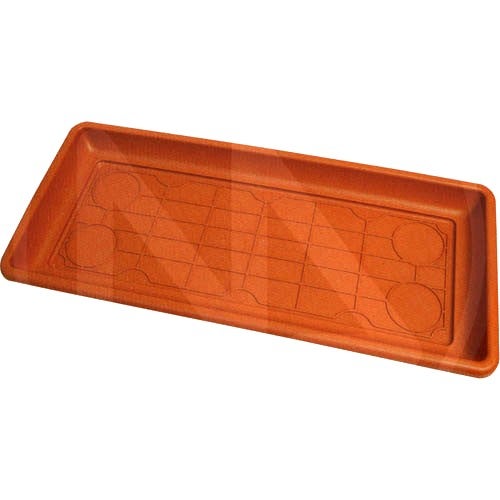 Sottovaso Per Vaso Da Fiori EURO3PLAST Maxi In Polipropilene Di Colore Antracite L 39 X H 4 X P 80 Cm 82558096 - Foto 5