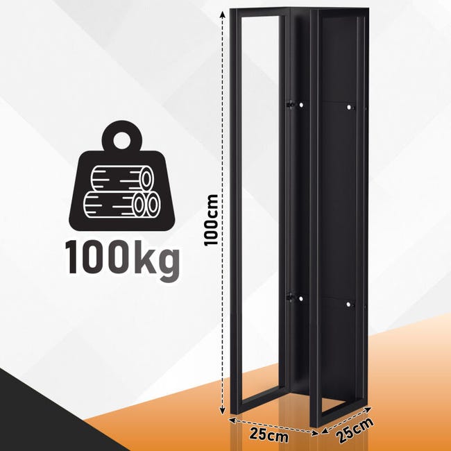 Bc-elec - HHWPF0015 Scaffale Per Legna Da Ardere In Acciaio Nero 125x40x25CM, Scaffale Per Legna Da Ardere In Acciaio Nero 1254025cm Scaffale Per Legna Da Ardere Scaffale Per Tronchi Nero 47183906 Bc-elec - HHWPF0015 Scaffale Per Legna Da Ardere In Acciaio Nero 125x40x25CM, Scaffale Per Legna Da Ardere In Acciaio Nero 1254025cm Scaffale Per Legna Da Ardere Scaffale Per Tronchi Nero 47183906