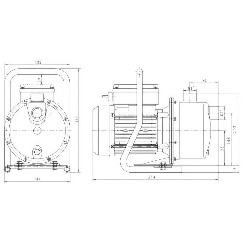 Pompe pour cuve de stockage d'eau garden 1000 - 3