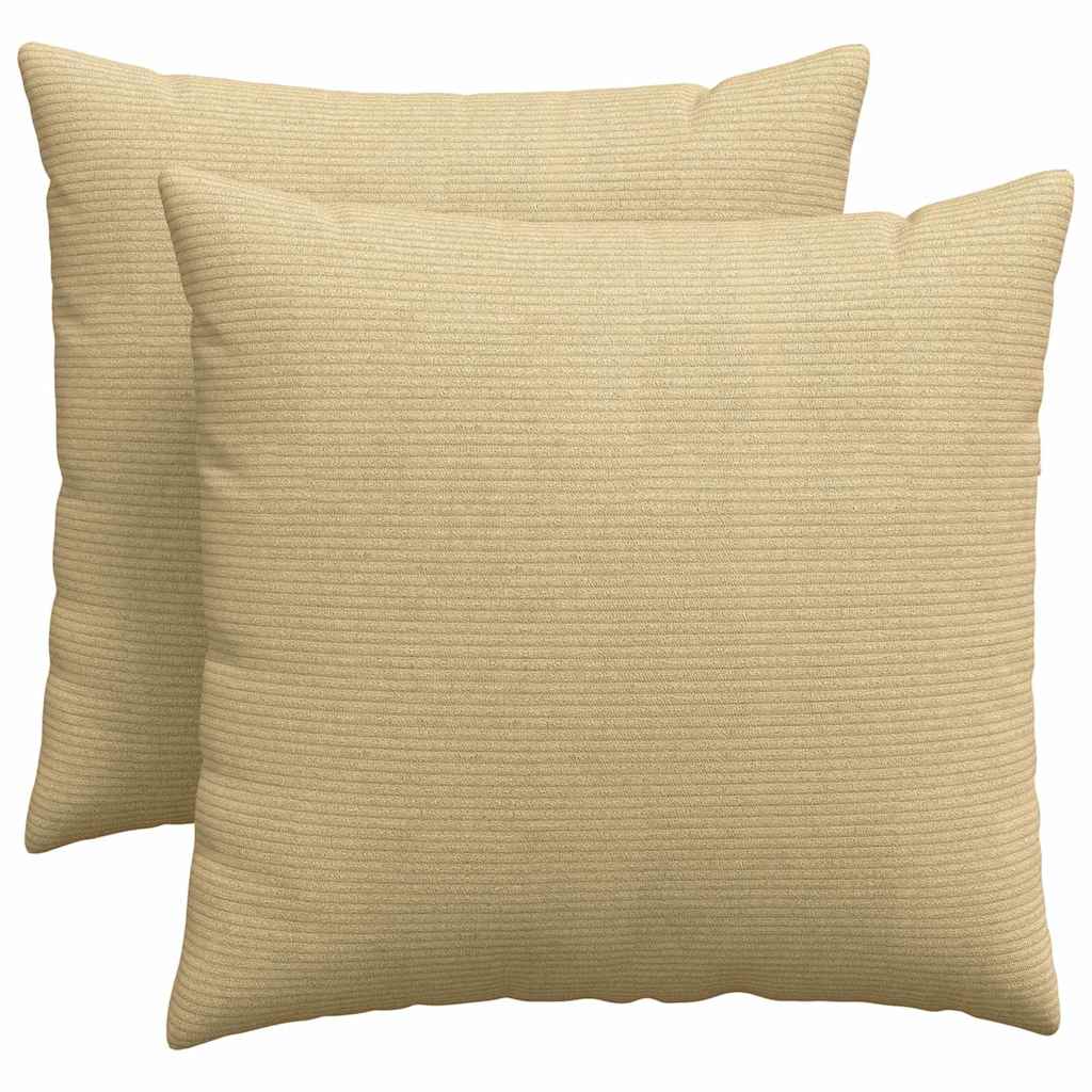 Coussins de canapé 2 pcs Vert gris 50 x 50 cm vidaXL - 2
