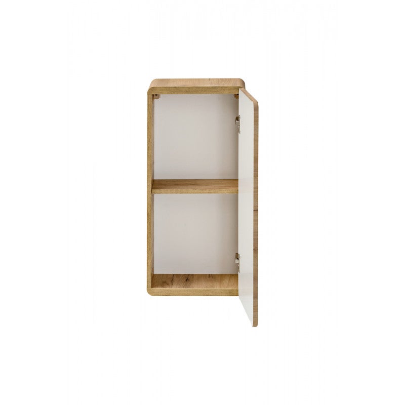 Mobilier rangement suspendu 1 porte couleur chêne - Baltik - 4