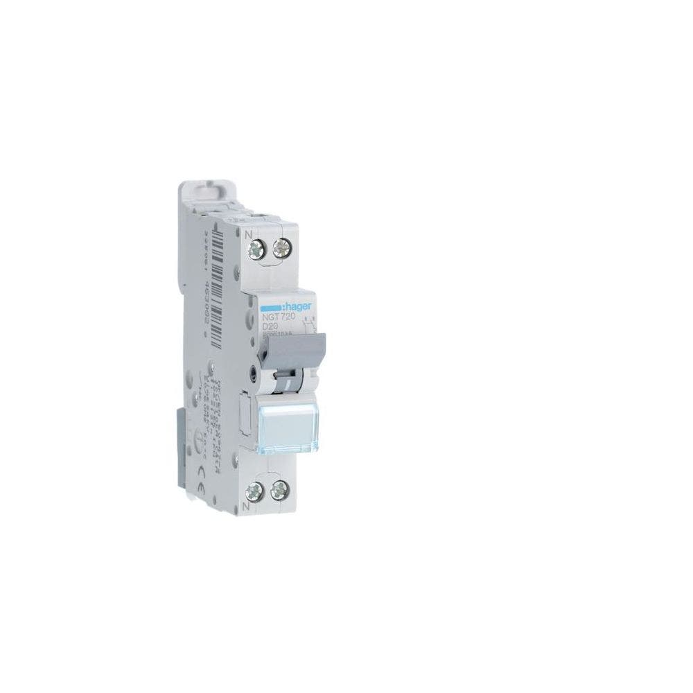 Disjoncteur ACTI9 IC60N 4P courbe D 20A - SCHNEIDER ELECTRIC - A9F75420