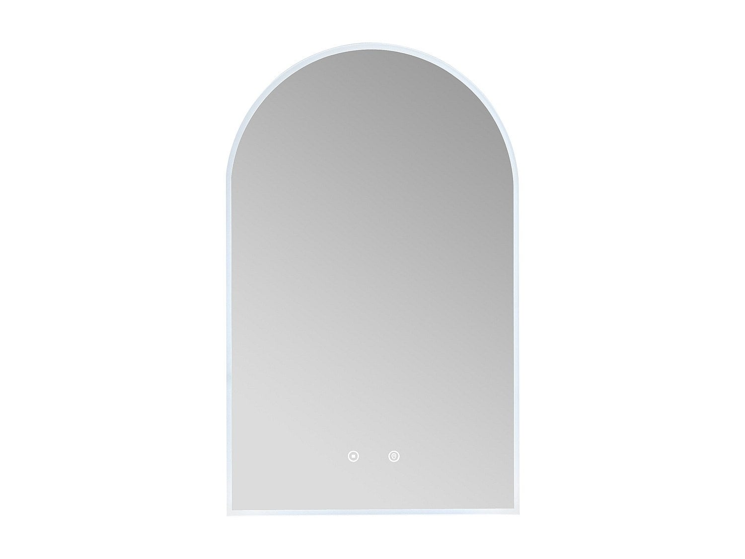 Lustro łazienkowe arkadowe przeciwparowe z diodami LED - szer. 50 x wys. 80 cm - ARCADI