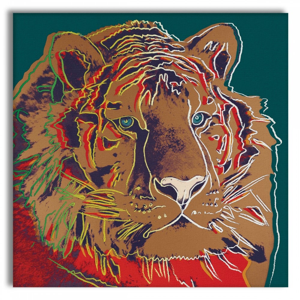 TYGRYS SYBERYJSKI - Andy Warhol - Wydruk na płótnie z drewnianą ramą 100x100 cm