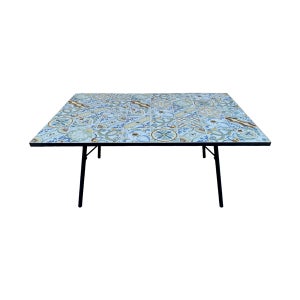 Tavolo Da Bistrò A Mosaico A Forma Di Stella - In Ferro, Per Esterni E Interni, Dimensioni 60x70 Cm